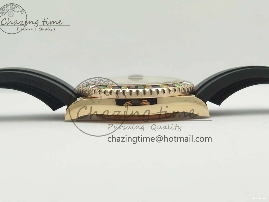 Noob Extra Edition (Free Black Strap) Yacht-Master Rubber 904L On Strap 116695SATS 40 Best 1:1 Case 1231